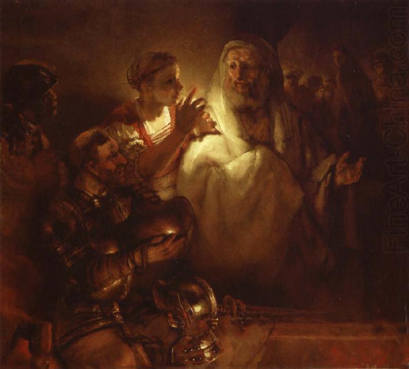 St Peter-s Denial, REMBRANDT Harmenszoon van Rijn